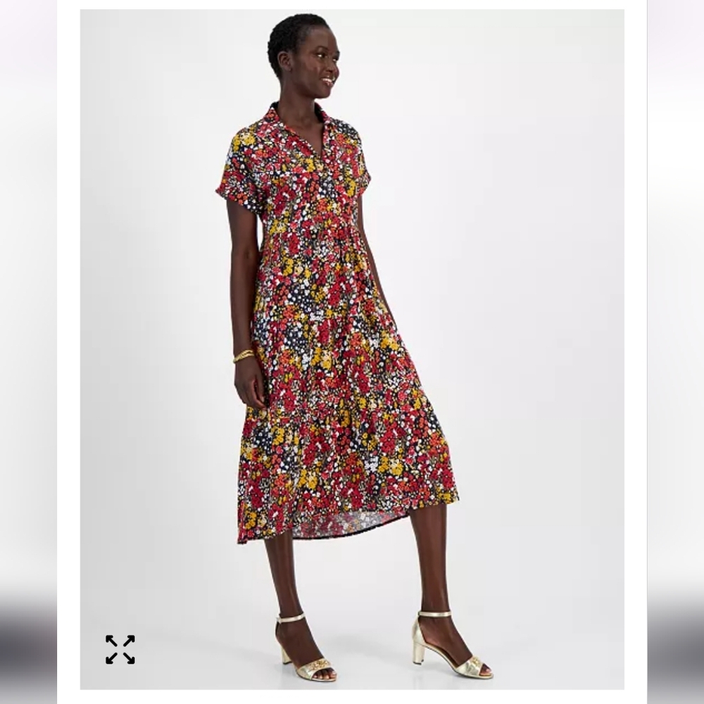 Tommy Hilfiger Floral Midi Dress - Picture 3 of 9
